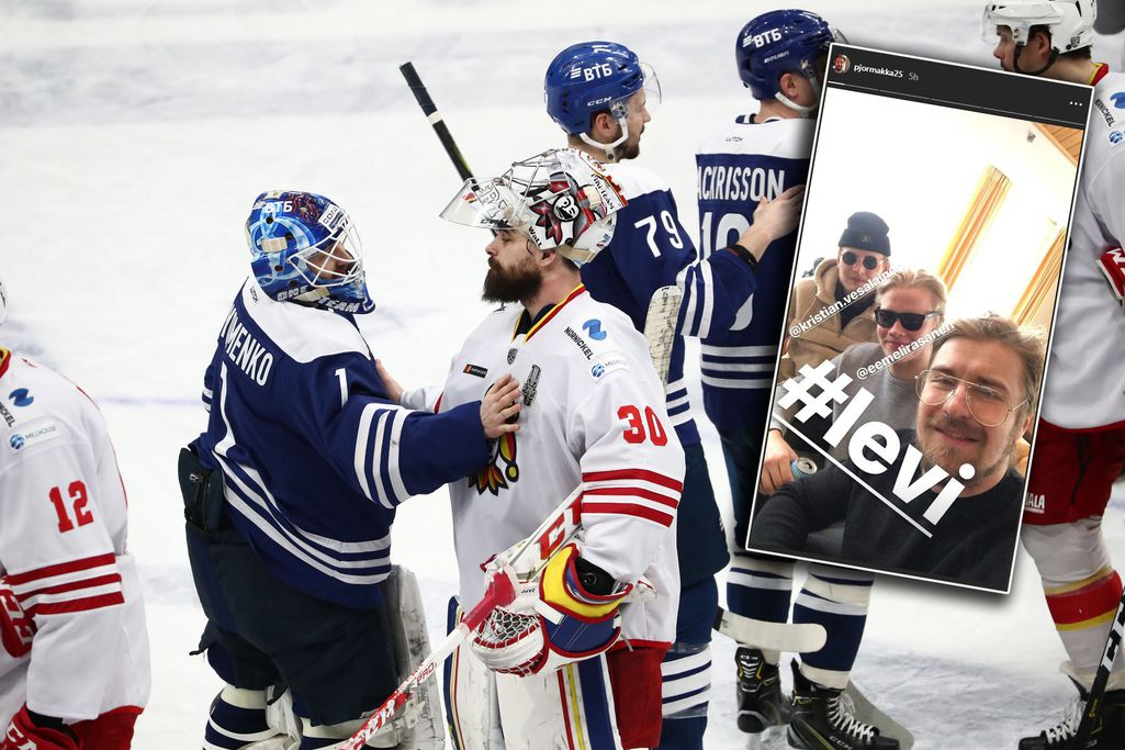 Kuva: Jokerien pelaajat järjestivät pikavauhtia juhlat Levillä - KHL:n tyrmäävästä ottelusta aikaa alle vuorokausi KHL Urheilu   
